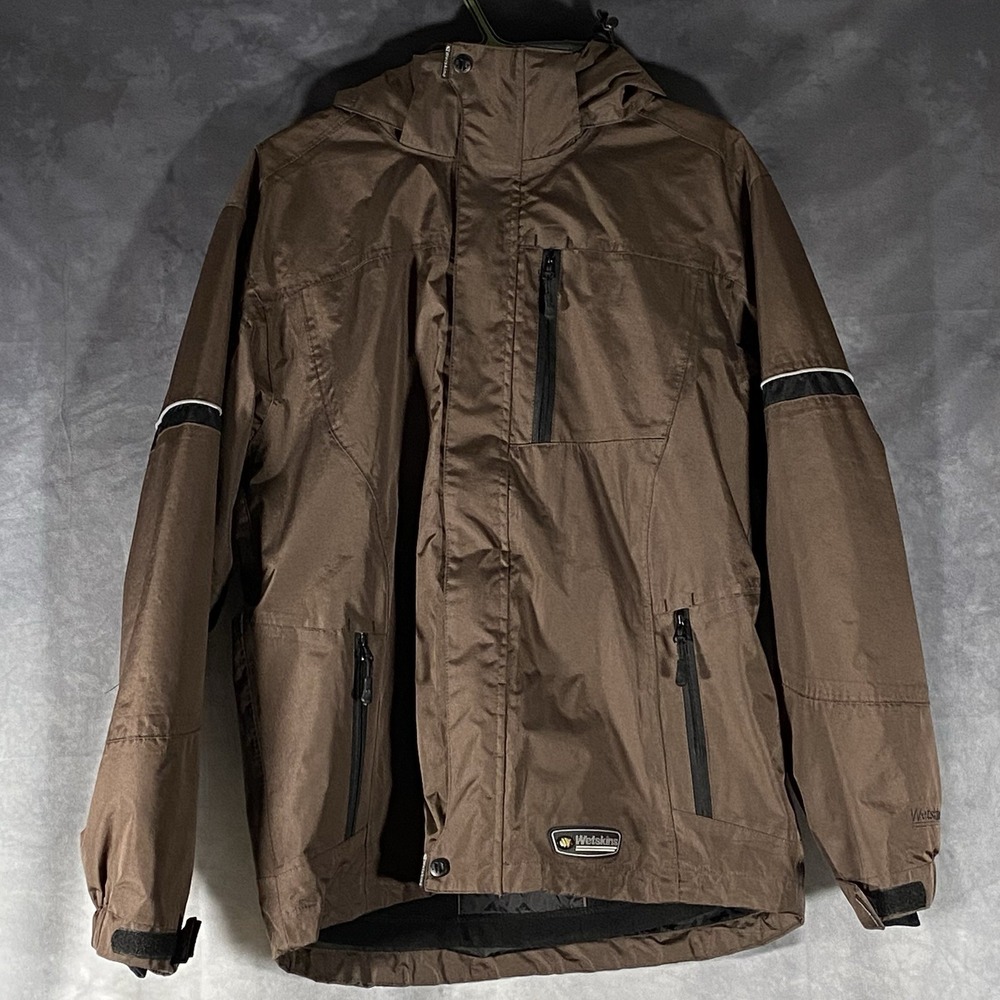 Wetskins Jacket Waterproof Heavy Duty Size Small Outdoor Lined Hooded Coat